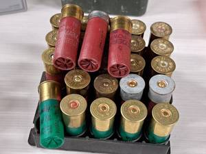 lot 22 image: (20) 12-GA 3 and (5) 12-GA 2-34 Shotgun Shells