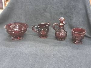 lot 77 image: 6 Decanter, 6 Bowl, (2) 3-12 Cups
