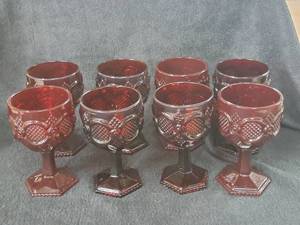 lot 63 image: Lot of (8) 6 Stem Glasses