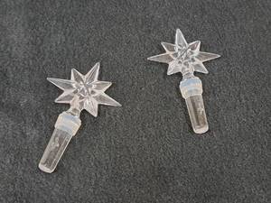 lot 87 image: Lot of (2) Waterford Star theme Crystal Decanter Stoppers