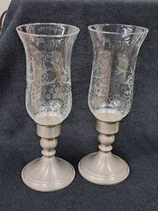 lot 93 image: Lot of (2) Candleholders