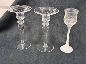 lot 97 image: Lot of (3) Candleholders