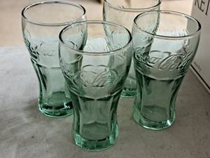 lot 232 image: Lot of (4) 3-12 Coca-Cola Glass Bottles
