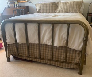 Vintage Metal Headboard and Footboard