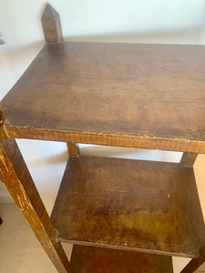 Vintage Wooden Three Shelf Display Stand