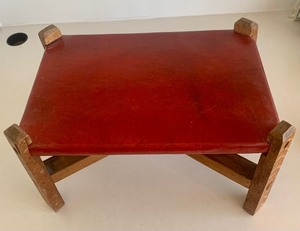 Vintage Mission Style  Art and Crafts Style Wooden Foot Stool