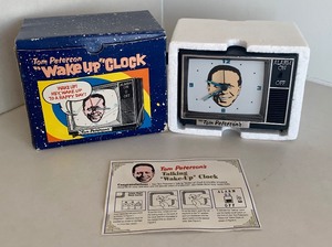 Tom Peterson Wake Up Talking Alarm Clock, In Original Box