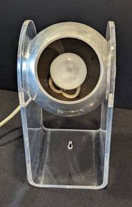 Gino Sarfatti Chrome and Lucite Table Lamp
