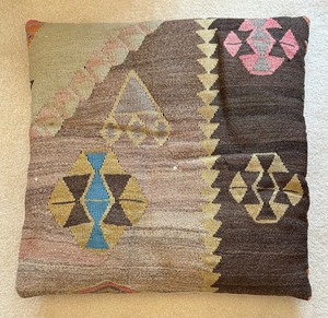 Six Vintage Accent Pillows