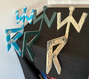 Five Artisan Crafted Abstract Stick Figures