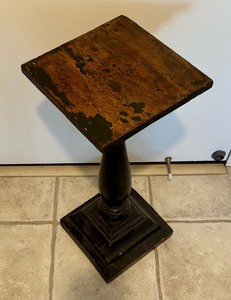 Vintage Wooden Arts and Crafts Style PedestalStand