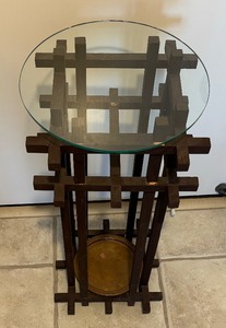 Vintage Arts and Crafts Wooden Umbrella Stand
