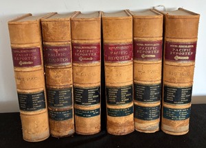 Six Editions of Pacific Reporter Books