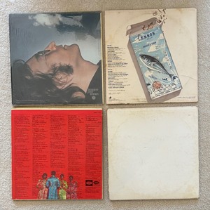 4 Vinyl Albums by The Beatles and John Lennon