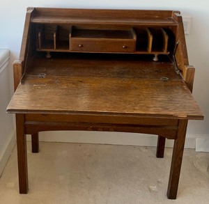 Vintage Wooden Secretary Desk