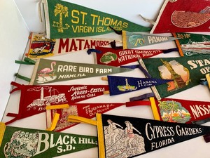 Collection of Vintage Pennants