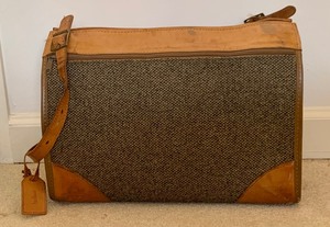 Vintage Hartman Tweed Travel Bag