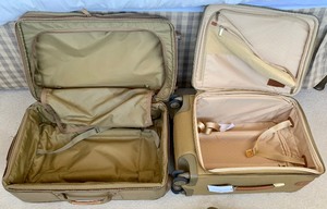 Two Pieces of Vintage Hartman Tweed Luggage