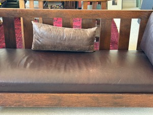 Vintage Mission Style Wooden Sofa  Arts and Crafts Wooden Sofa