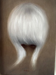 Original Framed Oil Painting, Hair Study by Jason Snyder
