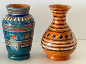 Four Miniature Mexican Pottery Vases