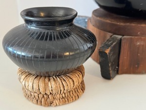 Three Southwestern Artisan Decorative Pots  Vases including Yoly Ledezma Pottery