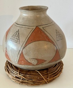 Signed Native American Pottery Vessel