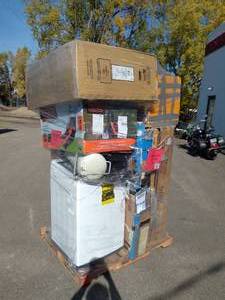 AMAZING DEALS Pallet of Customer Returns Dining Set, Bunk Bed, Lawn Mower, Air Compressor, Smoker Grill, Bikes, Portable Washers, and MORE