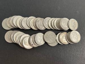 lot 14 image: ROLL OF 50 US ROOSEVELT DIMES