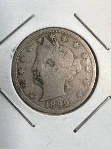 lot 41 image: 1899 US V NICKEL