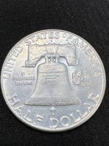 lot 43 image: 1963 US FRANKLIN HALF DOLLAR