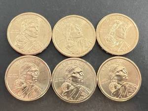 lot 71 image: 2009-2014 P-D $1 NATIVE AMERICAN COINS UNC