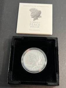 lot 73 image: 2023 US SILVER PEACE DOLLAR