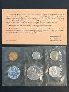 lot 81 image: 1962 US PROOF SET IN ORIGINAL ENVELOPE