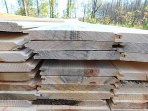 1 x 8 Ponderosa Pine #3 Tongue & Groove Square Back - 2472 Linear Feet