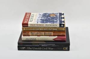 lot 243 image: Six Books on the Civil War Two Illustrated Table Books and Four Novels