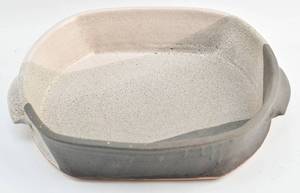 lot 195 image: Double Handled Ceramic Rimmed Platter by Mary Catherine Swartout