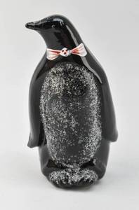 lot 122 image: Fenton Glass Glitter Penguin Figurine