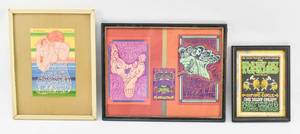 lot 95 image: Group of Reproduction Psychedelic Concert Posters