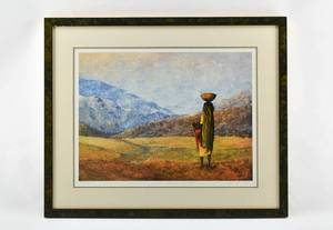 lot 19 image: Rex Mhiripiri Mother and Child 87 Signed Limited Print