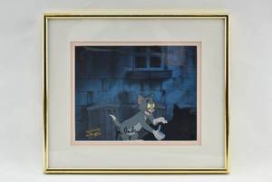 lot 28 image: Hanna-Barbera Original Hand Painted Production Cel from Tom and Jerry Signed by Joe Barbera