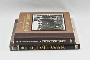 lot 54 image: Great Photographs of the Civil War Collectors Edition by Neil Kagan and The Civil War A Visual History by DK Publishing and the Smithsonian Institution