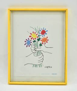lot 56 image: Pablo Picasso Bouquet of Peace Giclee Print on Canvas