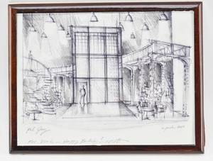 lot 58 image: Signed Print of the 2008 Pal Joey Broadway Set by Scott Pask