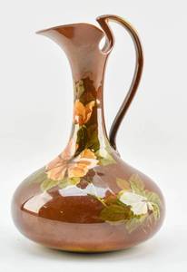 lot 159 image: Vintage Rookwood Pottery Floral Ewer