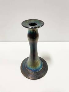 lot 8 image: Imperial Carnival Glass Candlestick