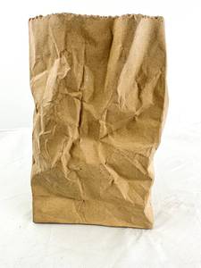 lot 234 image: Vintage Ceramic Paper Bag Vase