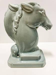 lot 12 image: Double Horse Head Lamp Base