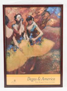 lot 204 image: Vintage Minneapolis Institute of Arts Degas & America Exhibit Poster
