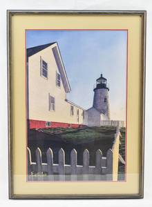 lot 198 image: Gerald Brimacombe Pemaquid Point Print